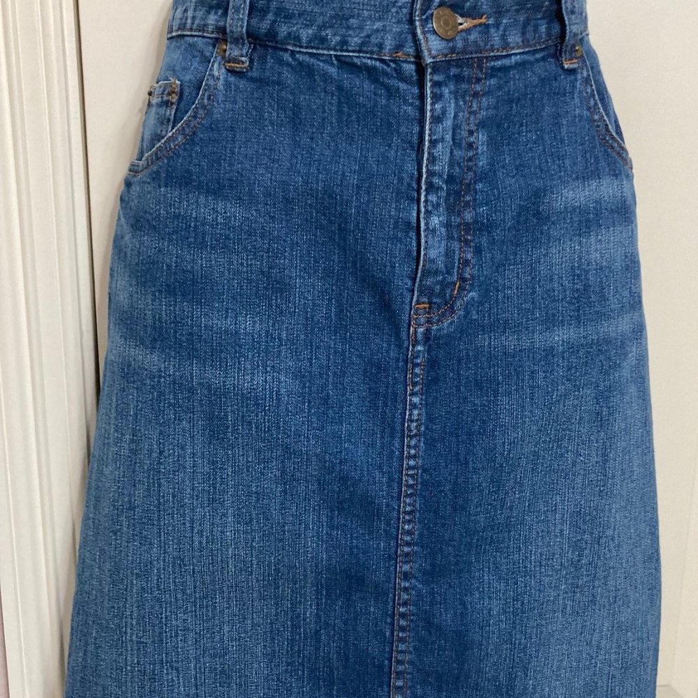 LRL Lauren Jeans Co Women's Jean Skirt, Size 14